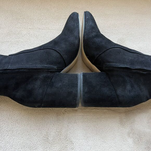 Sam Edelman Thora Black Suede Knee High Boot Block Heel Side Zip Women 5.5 - Picture 16 of 16